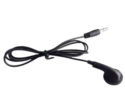 3.5mm Single Side Wired Earphone (Black)