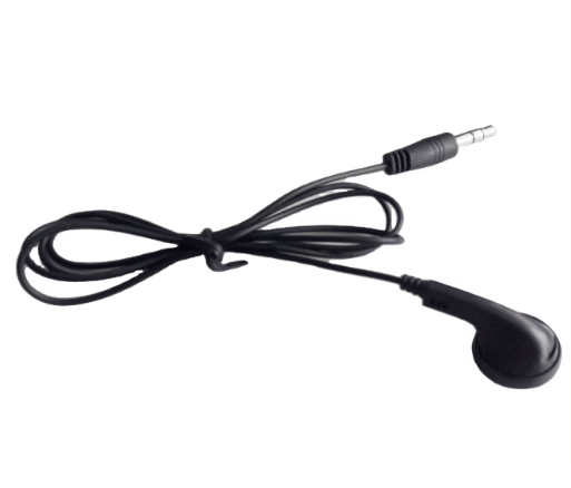 3.5mm Single Side Wired Earphone (Black)
