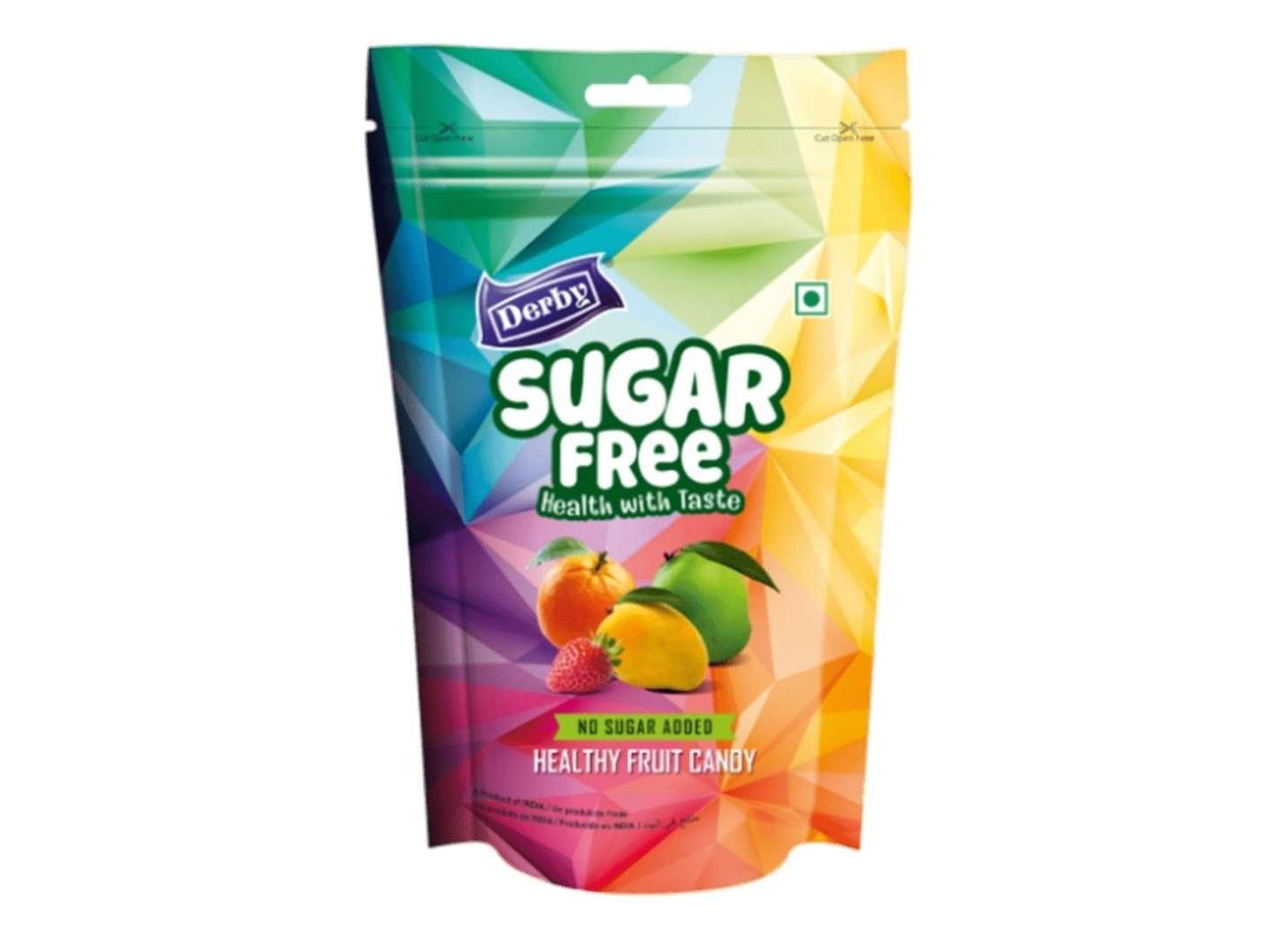 Derby Sugar Free Assorted Candy Standy Pouch 80g - Pack Of 55
