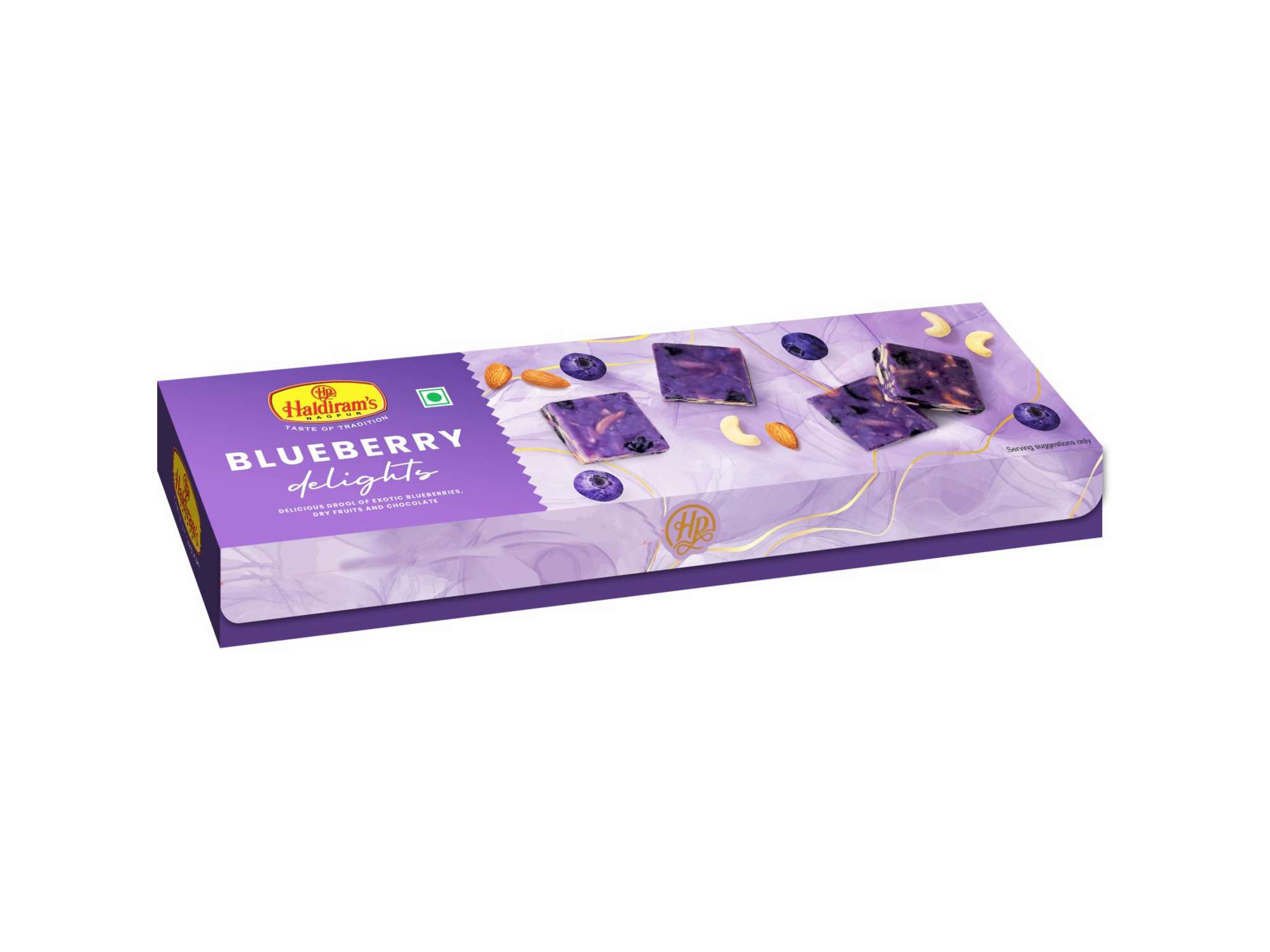 Haldiram's Blueberry Delights Packed Sweets - 125 Gm - Pack of 2