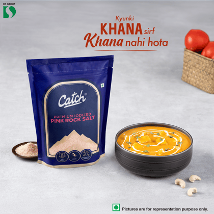 Catch Premium Iodized Pink Rock Salt || 1000 Grams