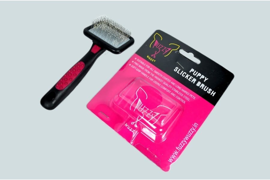 Soft Pin Slicker Brush Small white tip ball Paw