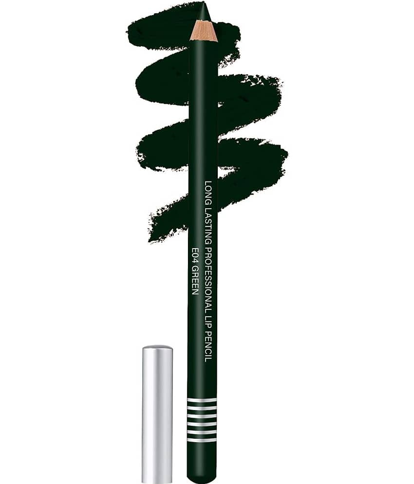 Colors Queen Lip Liner Pencil Non Transfer for Professional Makeup Green
