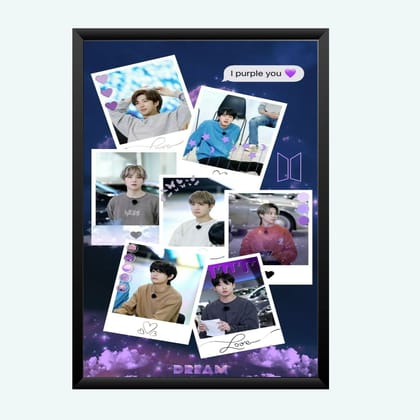 Nokkes Bts Army Bangtan Boy V suga J-Hope Jungkook Jin Jimin Rm 8X12 Inch Size Photo Frame Photo Home Office_bts2_41