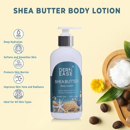 Dermease Shea Butter Body Lotion for Soft & Hydrated Skin