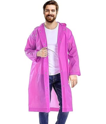 PARYAG HOSIERY Pink PVC Men's Raincoat ( Pack of 1 )