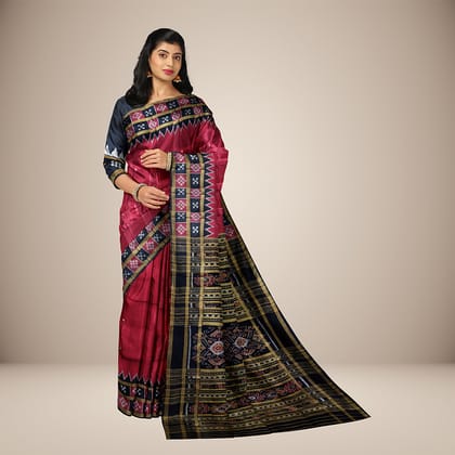 Pasapalli Border Single Buti Khandua Silk Saree