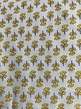 Bagru hastkala print cotton printed fabric .-2.5 mtr