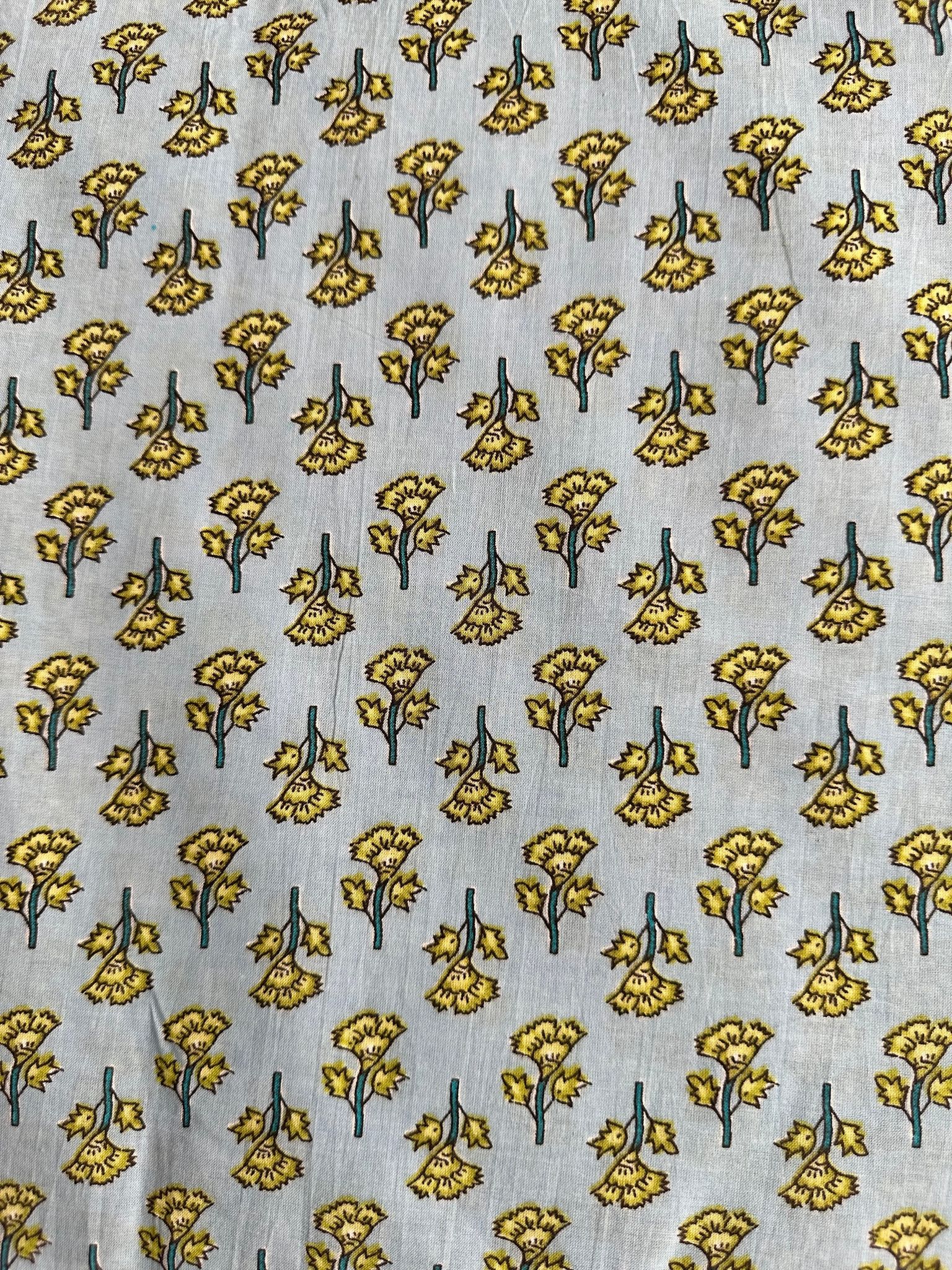 Bagru hastkala print cotton printed fabric .-2.5 mtr