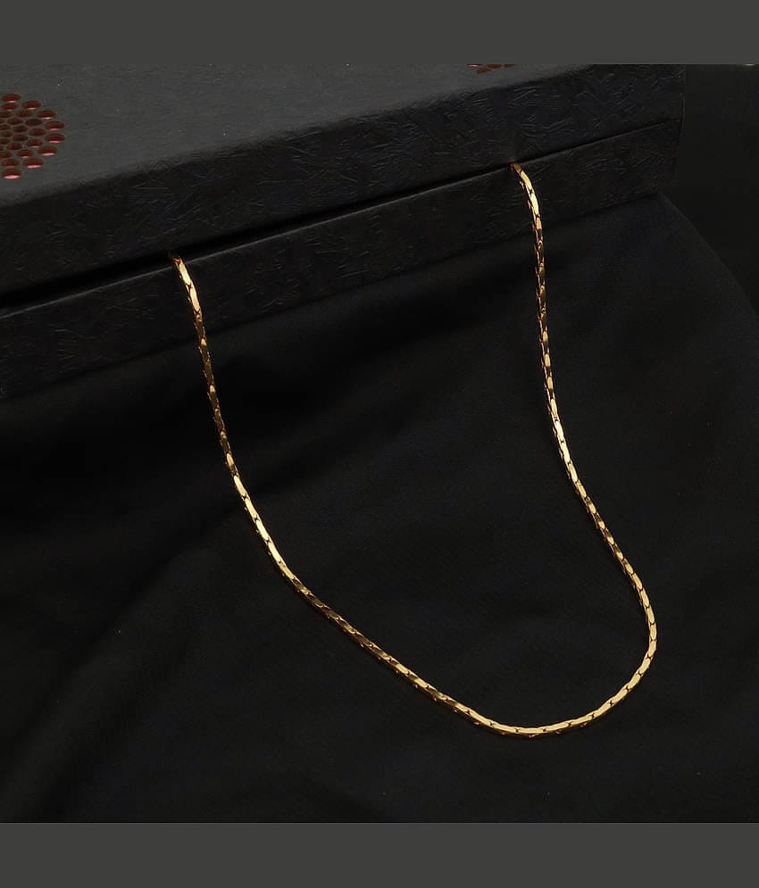 FASHION FRILL Gold Plated Chain ( Set of 1 )