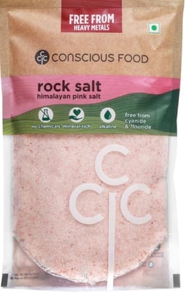 Conscious Food Rock Salt 500g Pack of 2