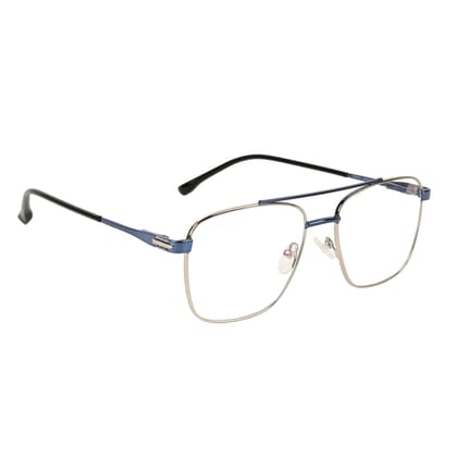 TERRY & CO | Zero Power Blue Cut Eyeglasses | Metal Frame | Medium Size | Anti-Reflective, UV Protection, Lightweight | Spring Hinges | Unisex