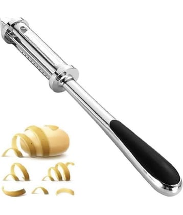 analog kichenware Black Stainless Steel Vegetable Peeler ( Pack of 1 )