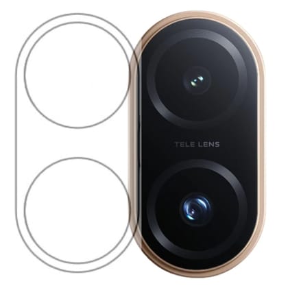 ISAAK Back Camera Lens Protector compatible for Vivo T4 Pro (Pack of 1)