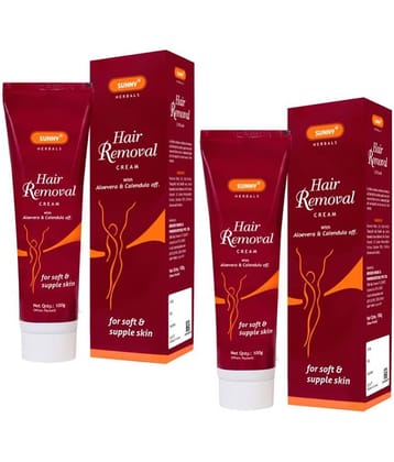 SUNNY HERBALS Hair Removal Cream 100 g Pack of 2