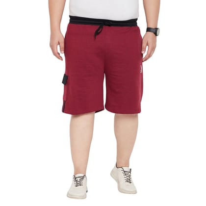 Men Plus Size Carens Solid Shorts - 3XL