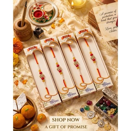 SSR Traditional Rakhi Set - Pack of 4