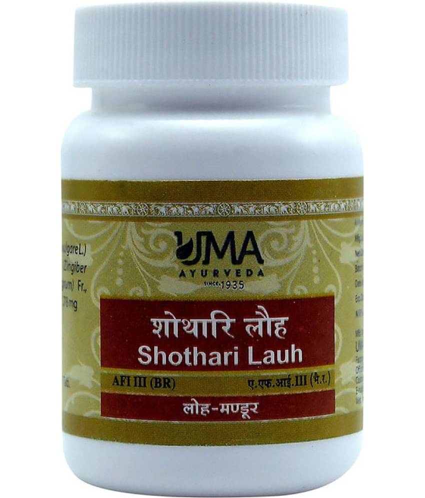 UMA AYURVEDA Shothari Loh Tablet 80 no.s Pack Of 1