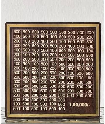 FSN Wood Brown Piggy Bank ( Pack of 1 )