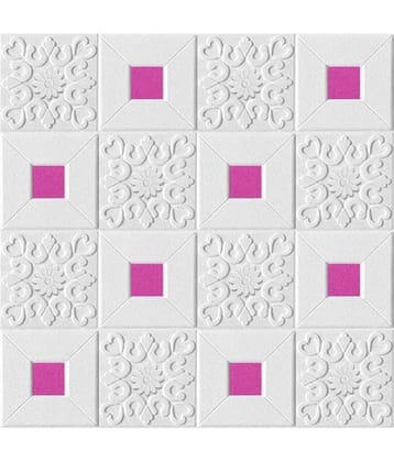 HINGOL Abstract 3D Wallpaper ( 70 X 77 ) cm ( Pack of 1 )