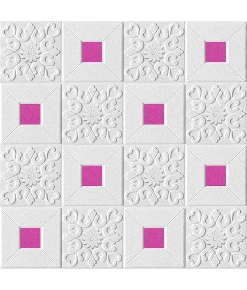 HINGOL Abstract 3D Wallpaper ( 70 X 77 ) cm ( Pack of 1 )