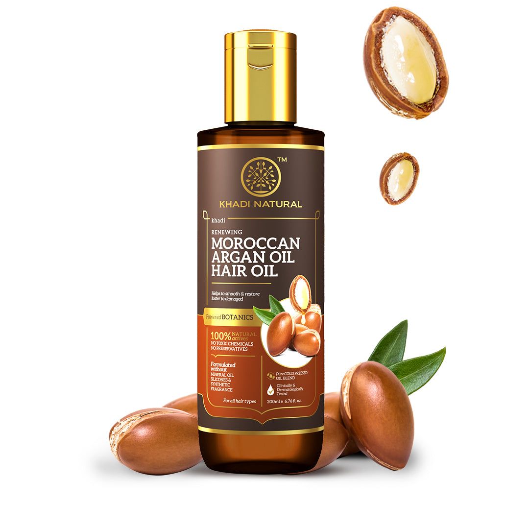 Khadi Natural Moroccan Argan Hair oil - 200ml