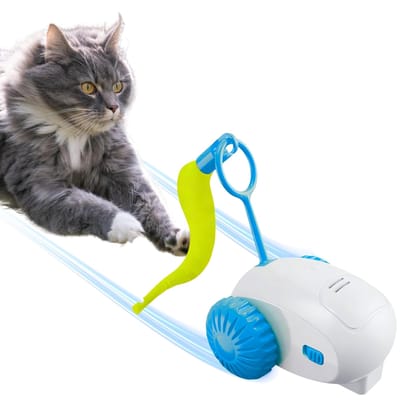 BURAQ Smart Drift Toy Car Automatic Moving Cat Toy, Interactive & Fun for Pets, Realistic Motion, Durable & Safe for Cats