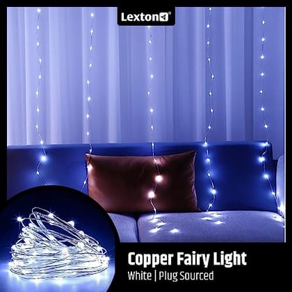 Decorative Fairy Copper LED String Light | 10 Meter Long, USB Plug-in, Copper Wire | for Indoor & Outdoor