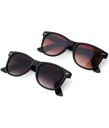 PIRASO Black Square Sunglasses ( Pack of 2 )