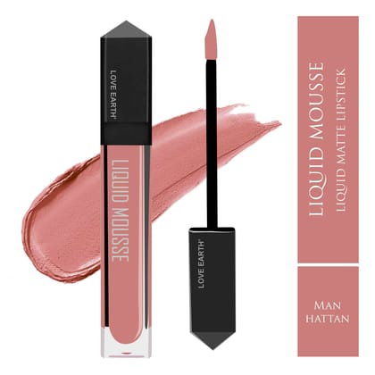 Love Earth Liquid Mousse Lipstick - Manhattan Matte Finish