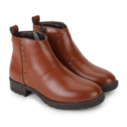 Slays Cross Stitch Boots-Earthy Tan / 3