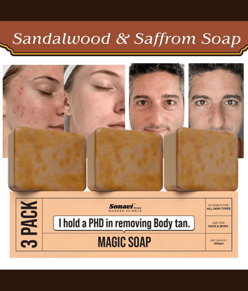 Sonavi Skin Whitening GHARSOAP Soap for All Skin Type ( Pack of 3 )