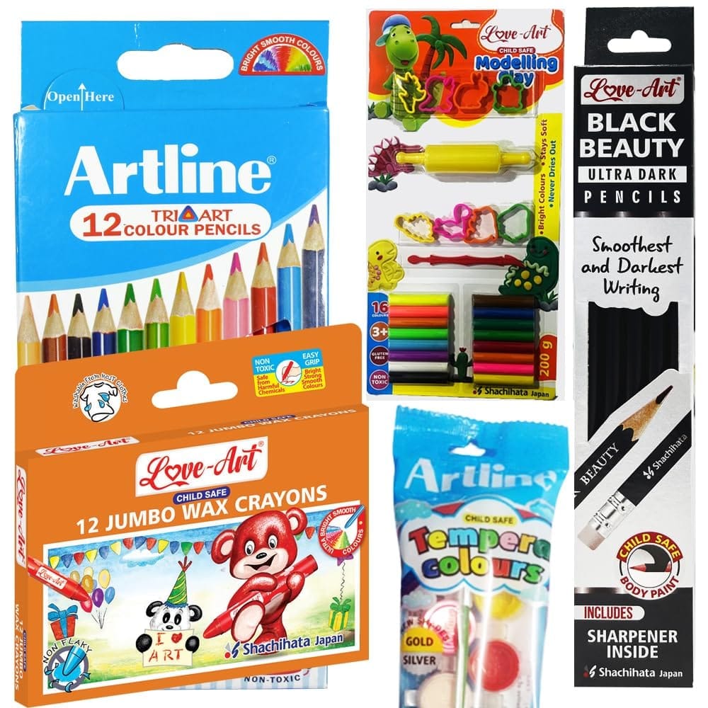 Artline Combo Packs of Back to School Stationery Set - 12 | For Specially Designed for Students