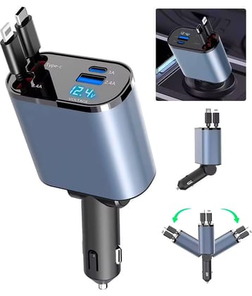 Retailstore Fast Charging 120W 4-in-1 Car Charger 1