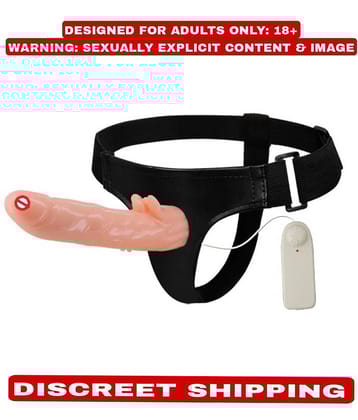 7 Inch Premium Quality Strap-on Dildo vibrator with Attached Hollow Vagina For Men And Women