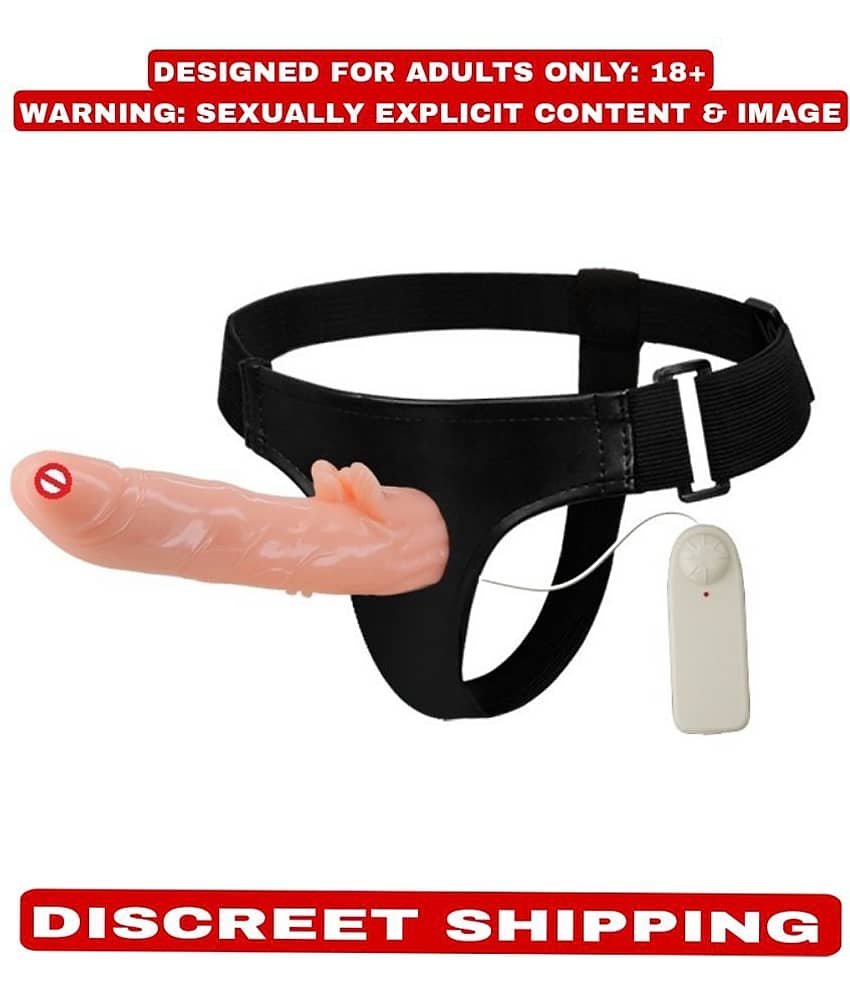7 Inch Premium Quality Strap-on Dildo vibrator with Attached Hollow Vagina For Men And Women