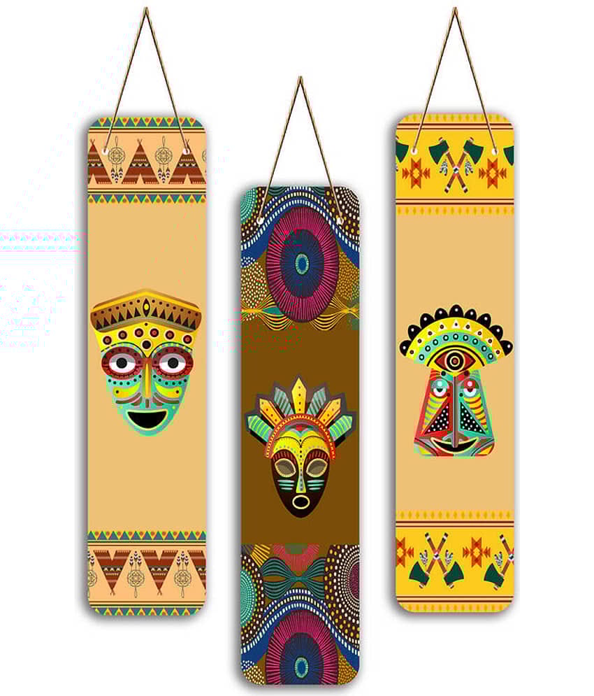 Saf Wood Wall Sculpture Multi - Pack of 3