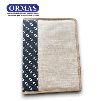 Black Printed Jute File Folder