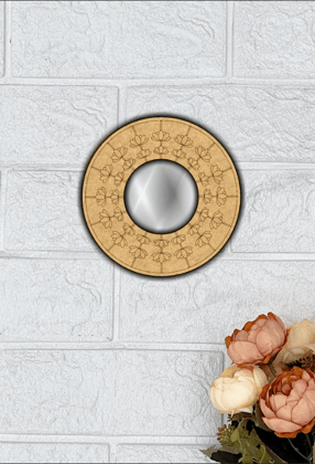 Dbeautify's DIY Round MDF Decorative Mirror