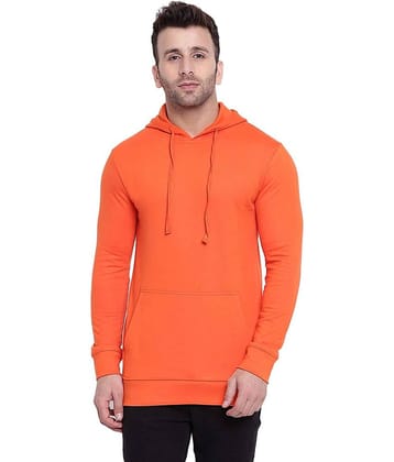 Galatea Fleece Hooded Men's Sweatshirt - Orange ( Pack of 1 )