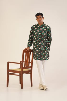 Viyan- Printed short kurta-XS/34