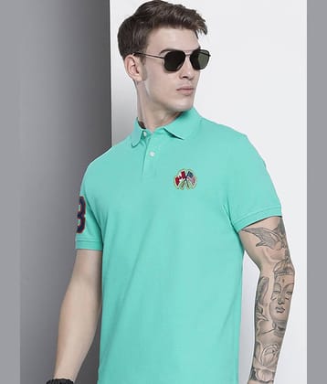 Merriment Pack of 1 Cotton Blend Regular Fit Solid Half Sleeves Men's Polo T Shirt ( Black )