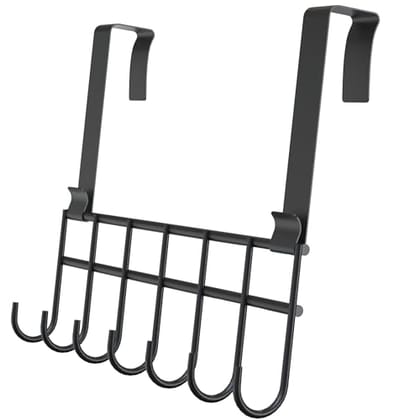 Appucoco Over The Door Hook Hanger, Hanging Organizer Rack Steel Door Hook Hanger Wall Hook Rack
