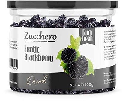 Zucchero Exotic Dried Blackberry, 100g | Crunchy & Goey Berries