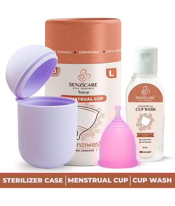 Senziwash Silicone Reusable Menstrual Cup Large ( Pack of 1 )