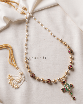 Gold Polish Silver Necklace CHN1617