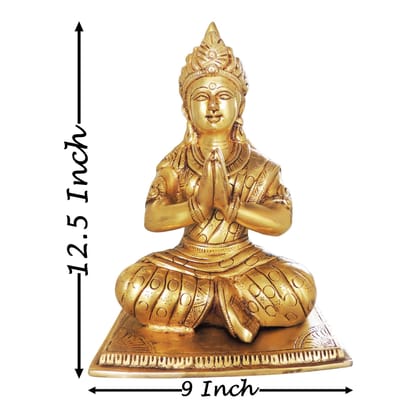 Brass Showpiece Parvati Ji God Idol Statue (BSMAS872 N)
