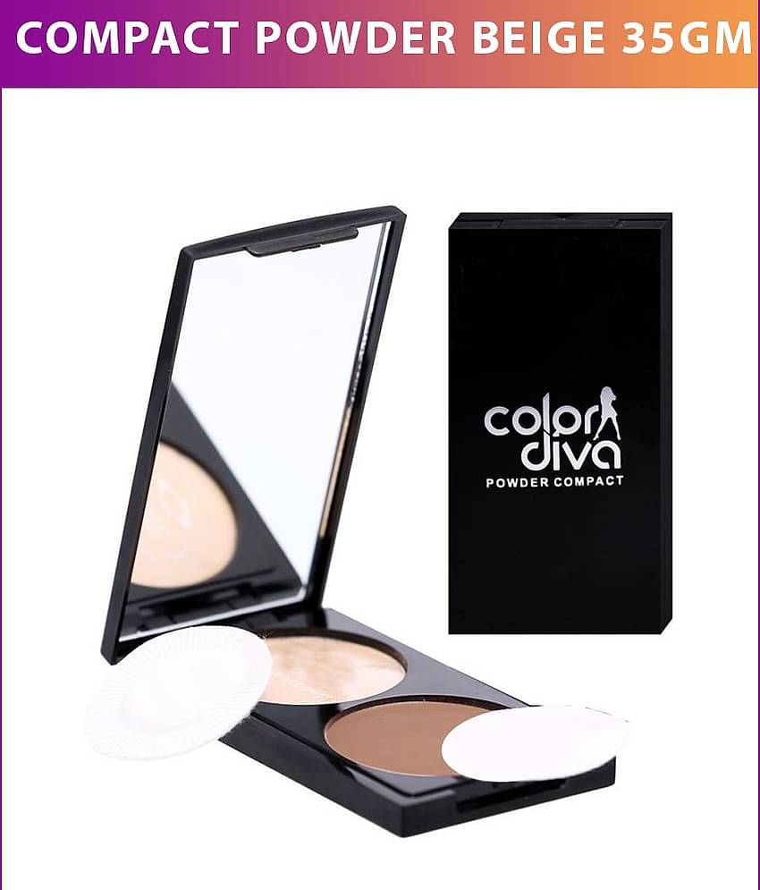 Color Diva Dual Compact 101 Pressed Powder Beige g
