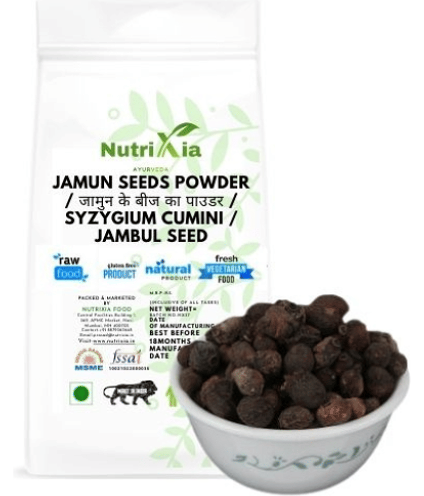 Nutrixia Food Jambu Seeds Powder - Jamun Seeds  100 gm