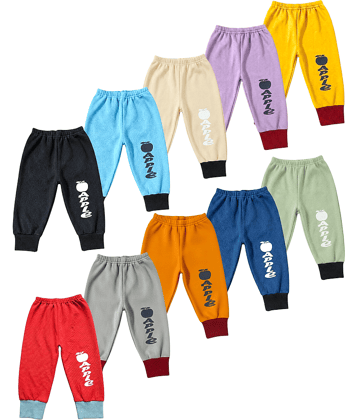 MATRIX ENTERPRISES Pack of 10 Boys Cotton Blend Trackpant ( Multicolor )